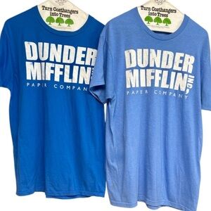 ⭐️DUNDER MIFFLIN LOT/BUNDLE (2)The Office- Dunder Mifflin Inc Paper Co. T-shirt